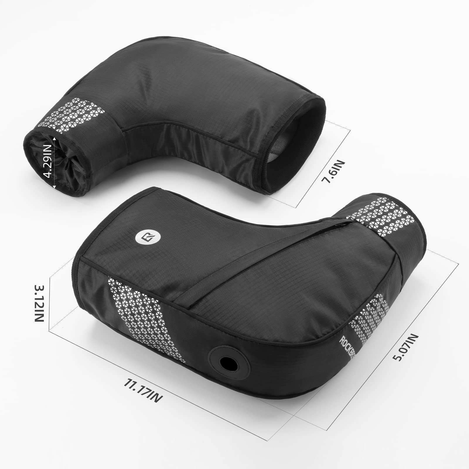 ROCKBROS Thinsulate Thermal Bike Handlebar Mittens - Cold Weather Pogies Cover Gloves - ROCKBROS