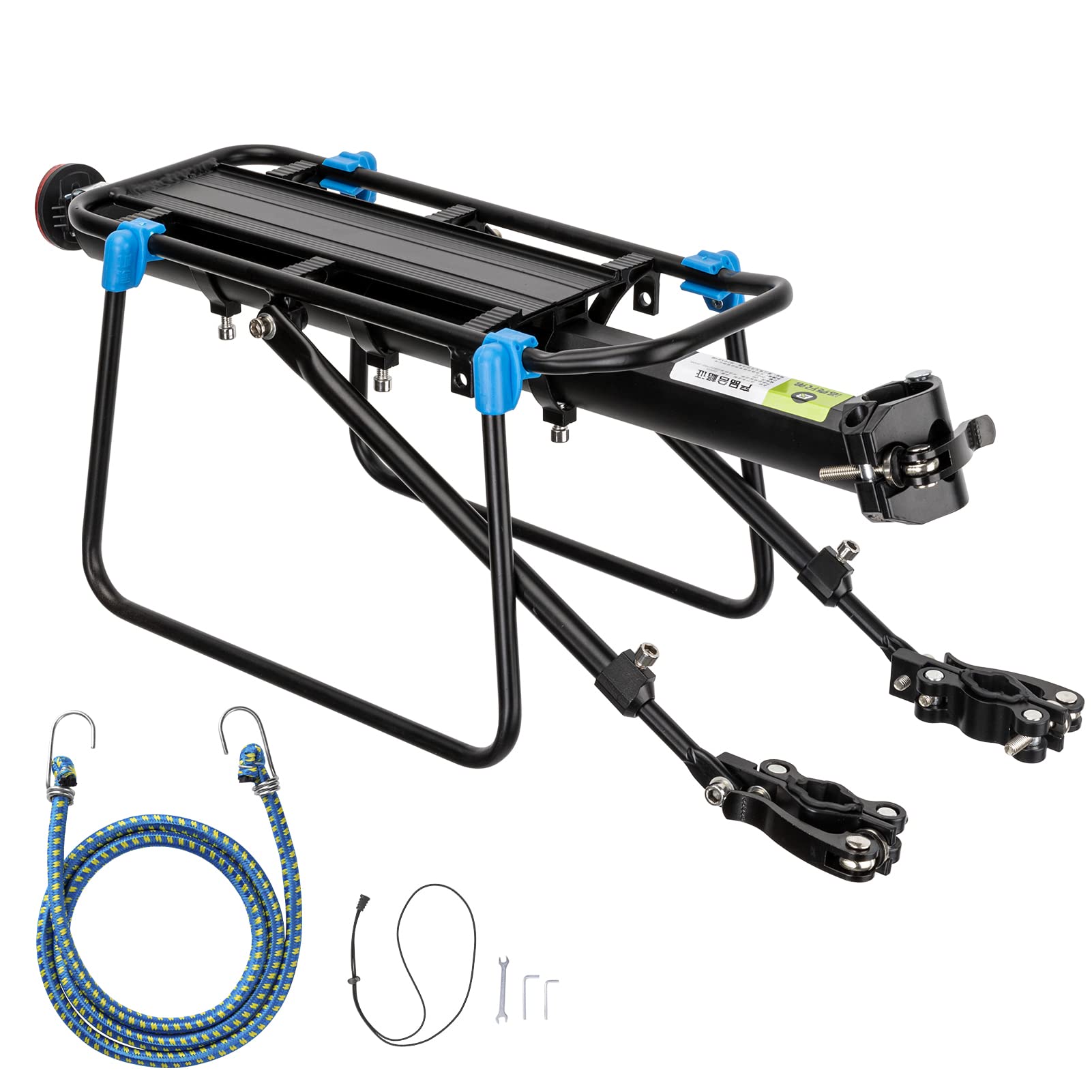 ROCKBROS Quick Release Rear Bike Rack, Aluminum Alloy Cargo Rack for Mountain Bikes