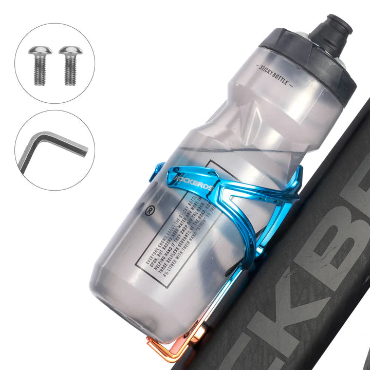 seamless bottle cage for a vibrant and secure ride #color_blue