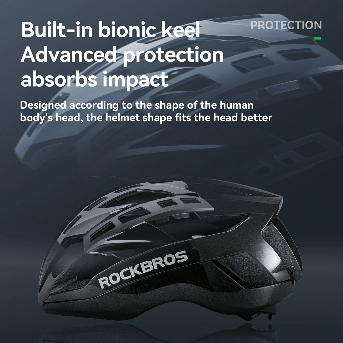 Bike Helmet Lightweight All-Terrain Cycling Helmet with Magnetic Buckle