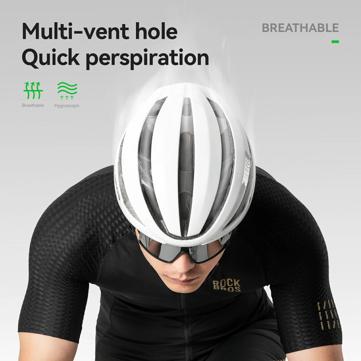 Bike Helmet Lightweight All-Terrain Cycling Helmet with Magnetic Buckle