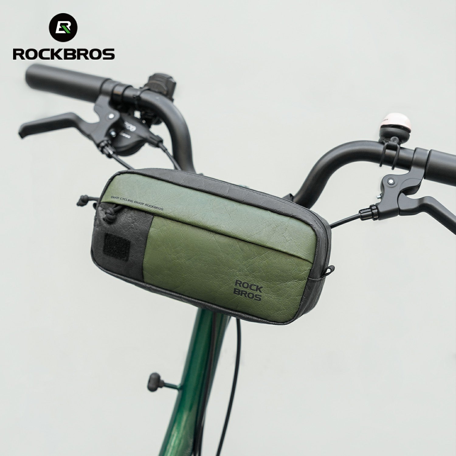 tyvek waterproof folding bike handlebar bag for road and mtb