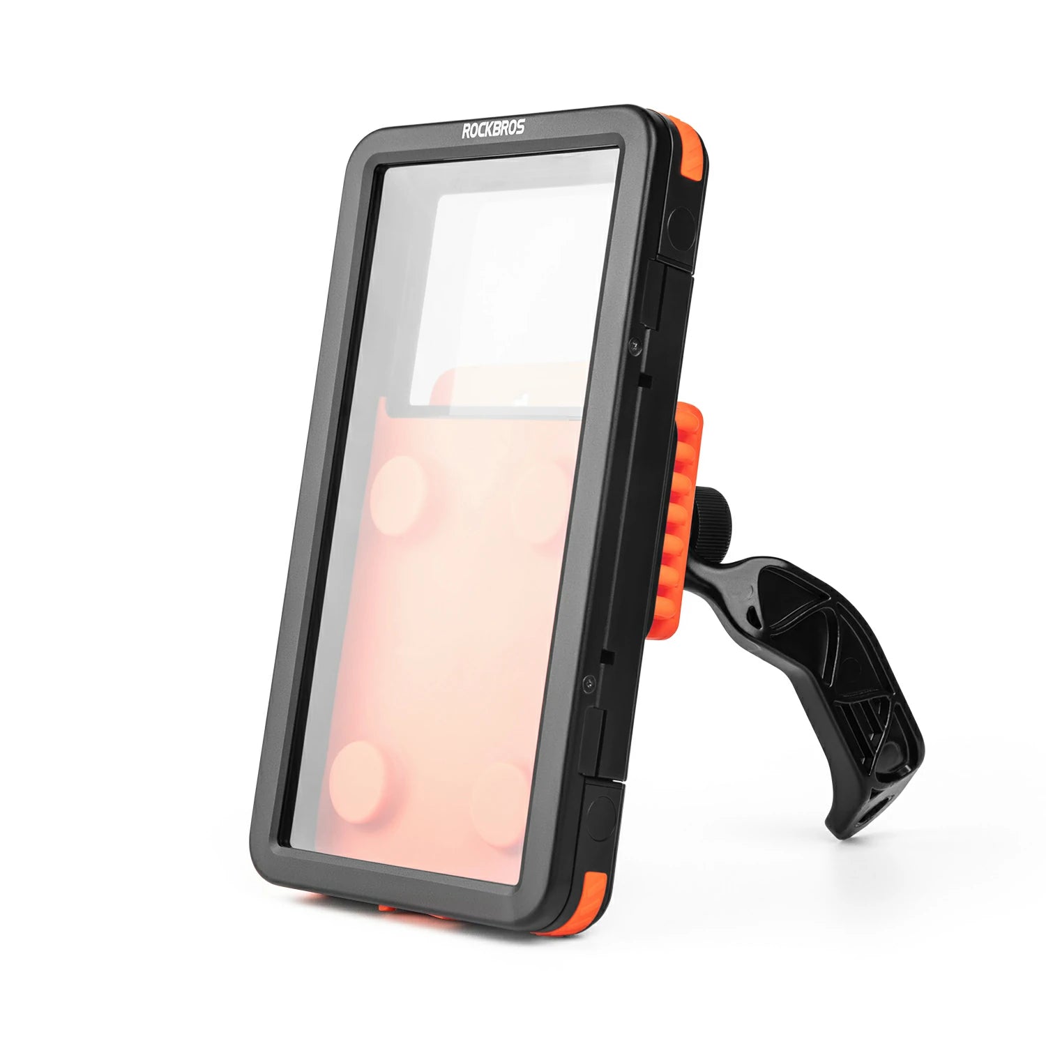  with protective case on a white background #color_Rearview mirror-Orange