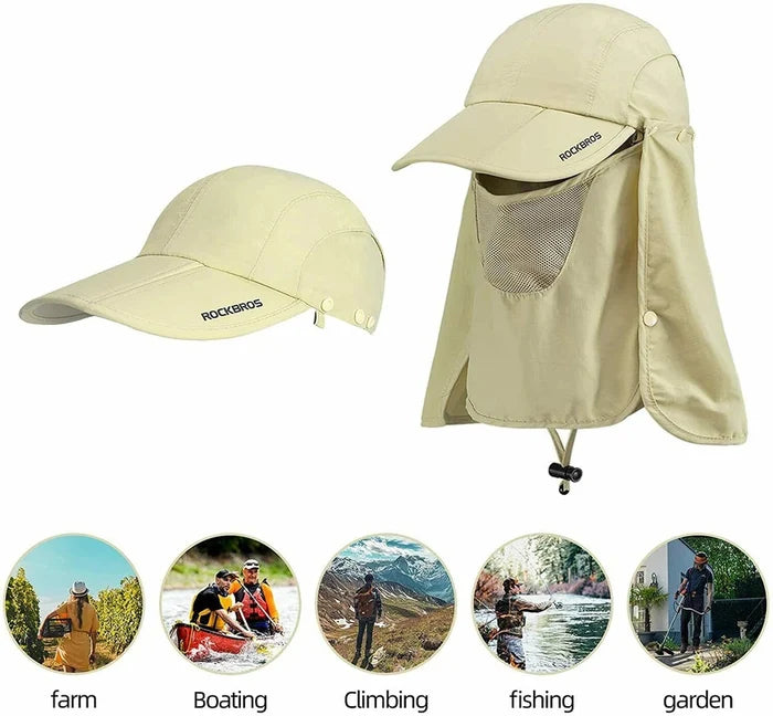 Sun Protection Foldable Mesh Cycling Cap