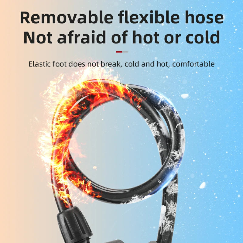 Mini Portable Aluminum Bike Floor Pump with Presta and Schrader 100PSI