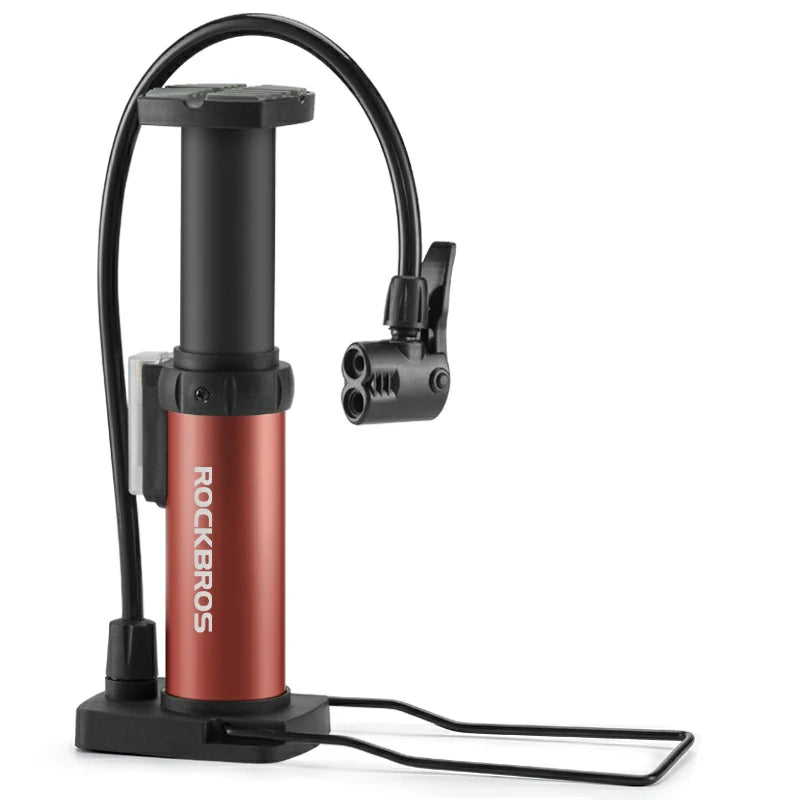 Mini Portable Aluminum Bike Floor Pump with Presta and Schrader 100PSI