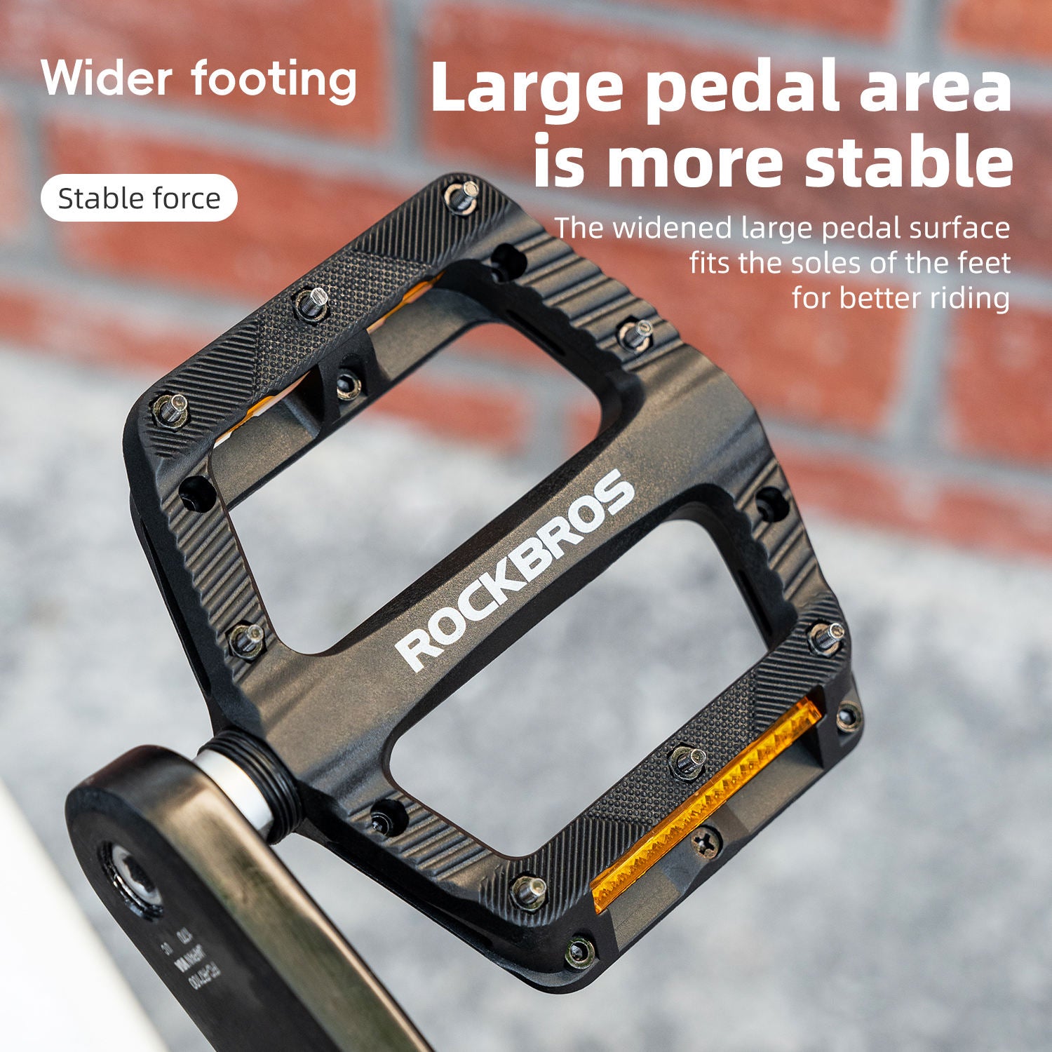 Nylon Bike Pedal Orange