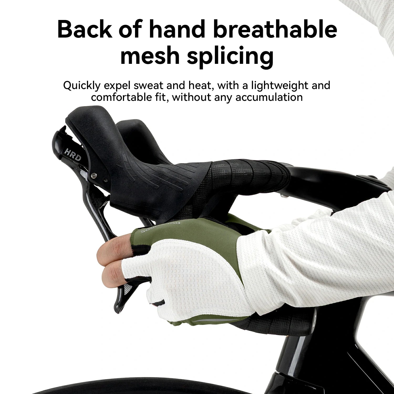 Breathable mesh half finger gloves