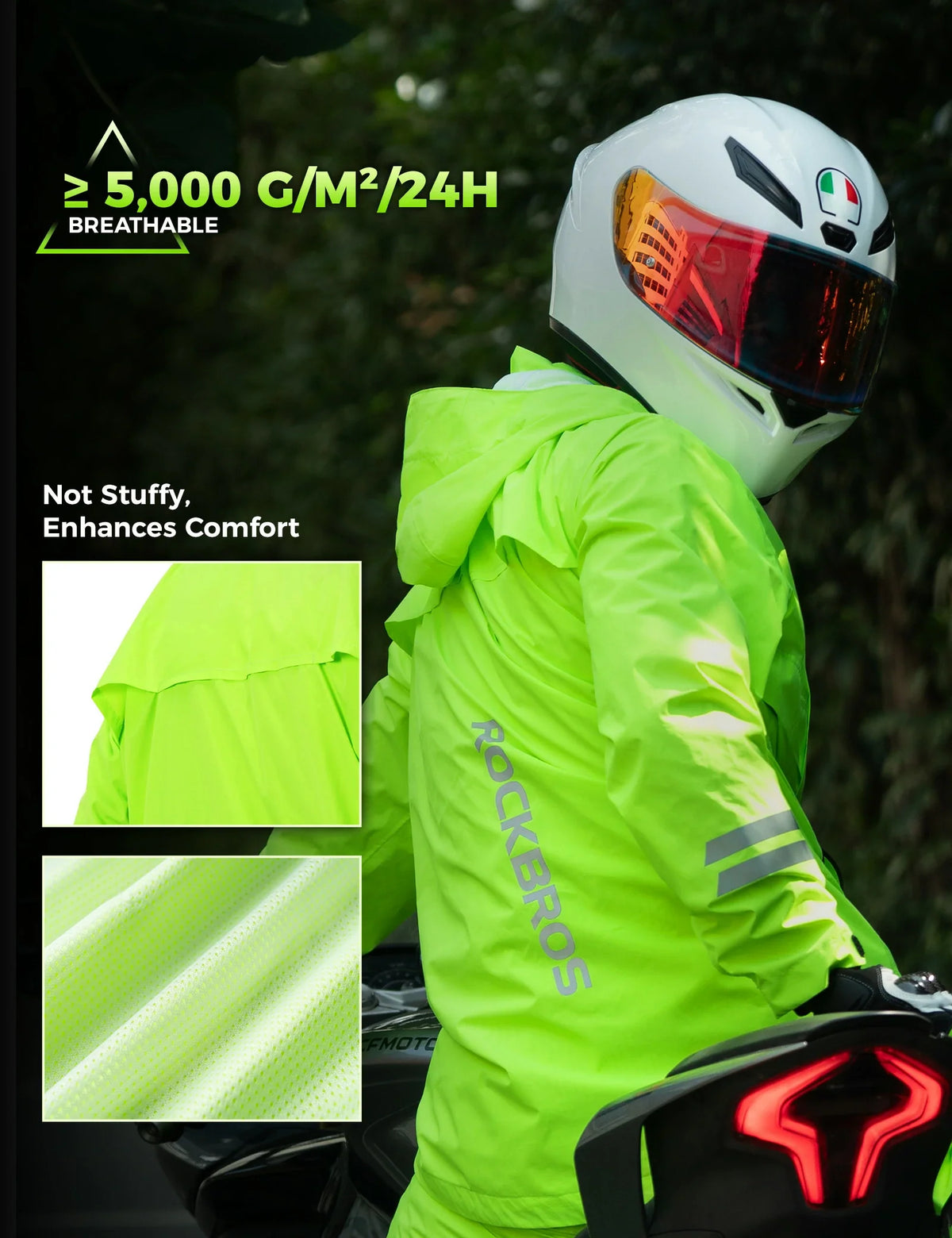 bike helmet rain jacket fluorescent ROCKBROS STAGE HELMET W/MIPS 2025 MTB Full-Face Helmet breathable design ensures warmth Color:Keith Haring - Take Flight