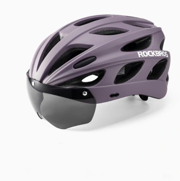 ROCKBROS Lightweight Cycling Helmet with Removable Goggles  Sun Visor