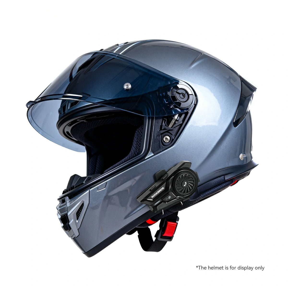 R1 Motorcycle Bluetooth Headset, Helmet Speakers Communication IP56 Waterproof Hands-Free Call/Music/GPS HD Stereo Loud Sound Headphone