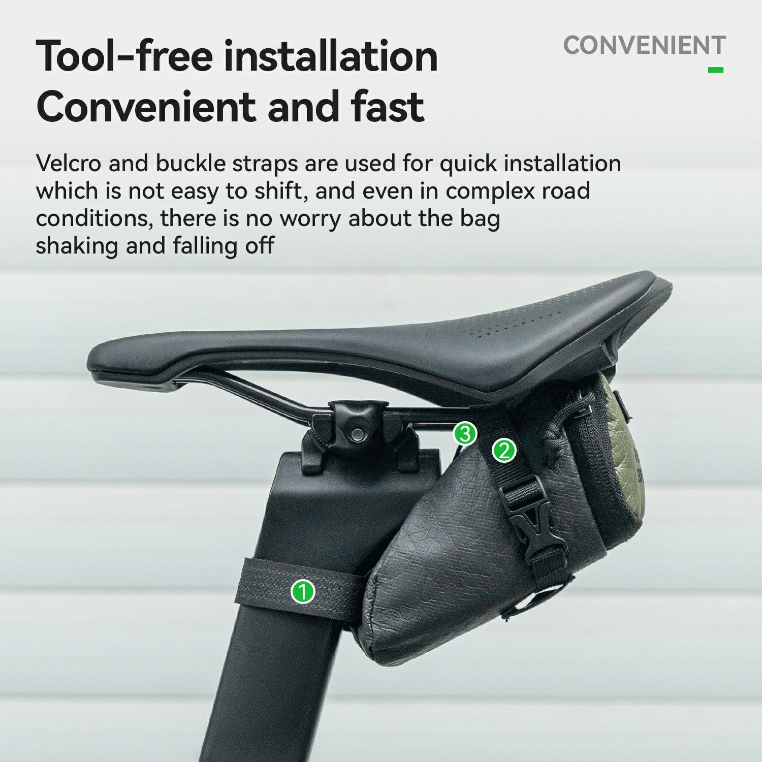 waterproof tyvek bike saddle bag eco-friendly and wear-resistant