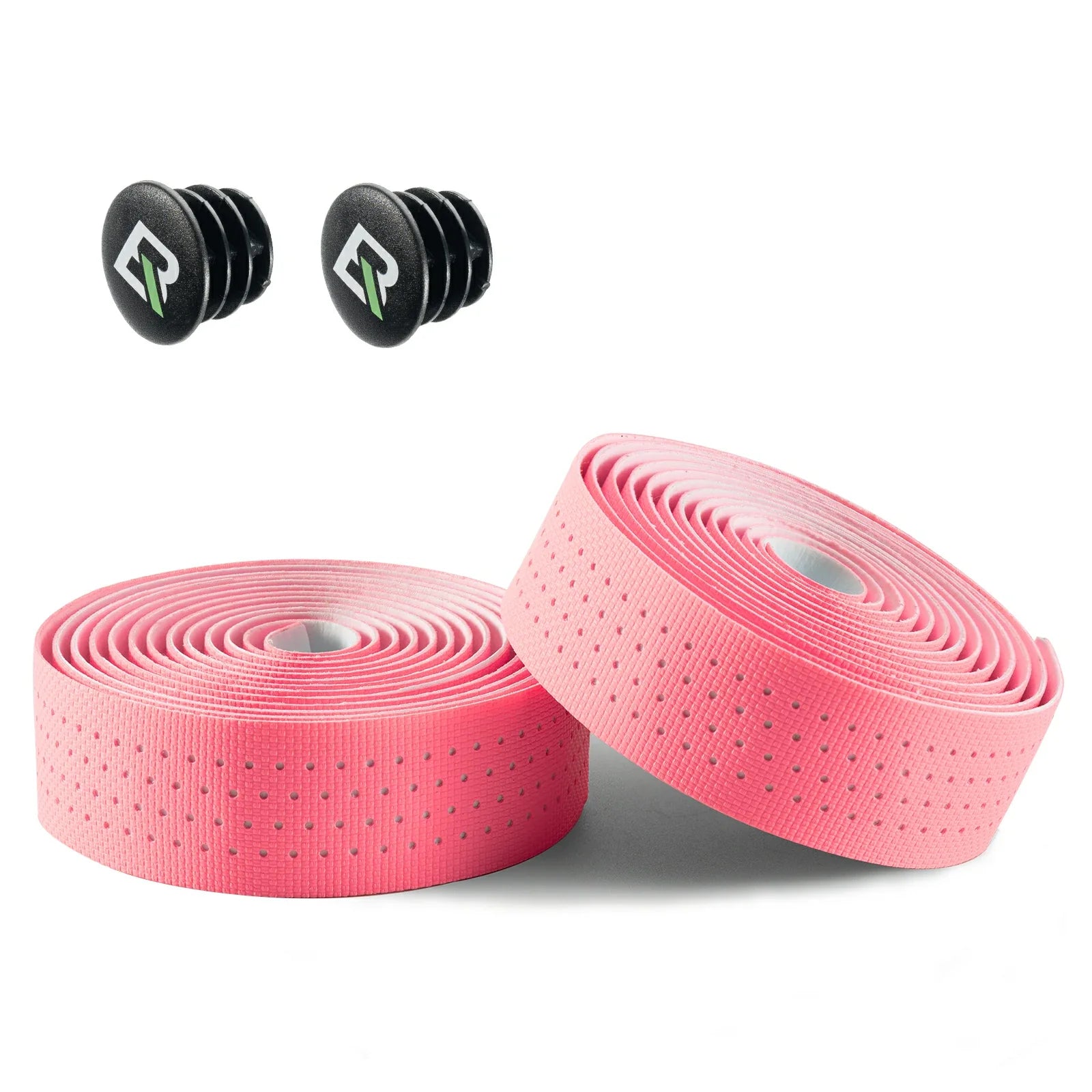 Extra long 220cm 3mm thick road bike handlebar tape for comfort and grip#Style_Pink with black base-Gel