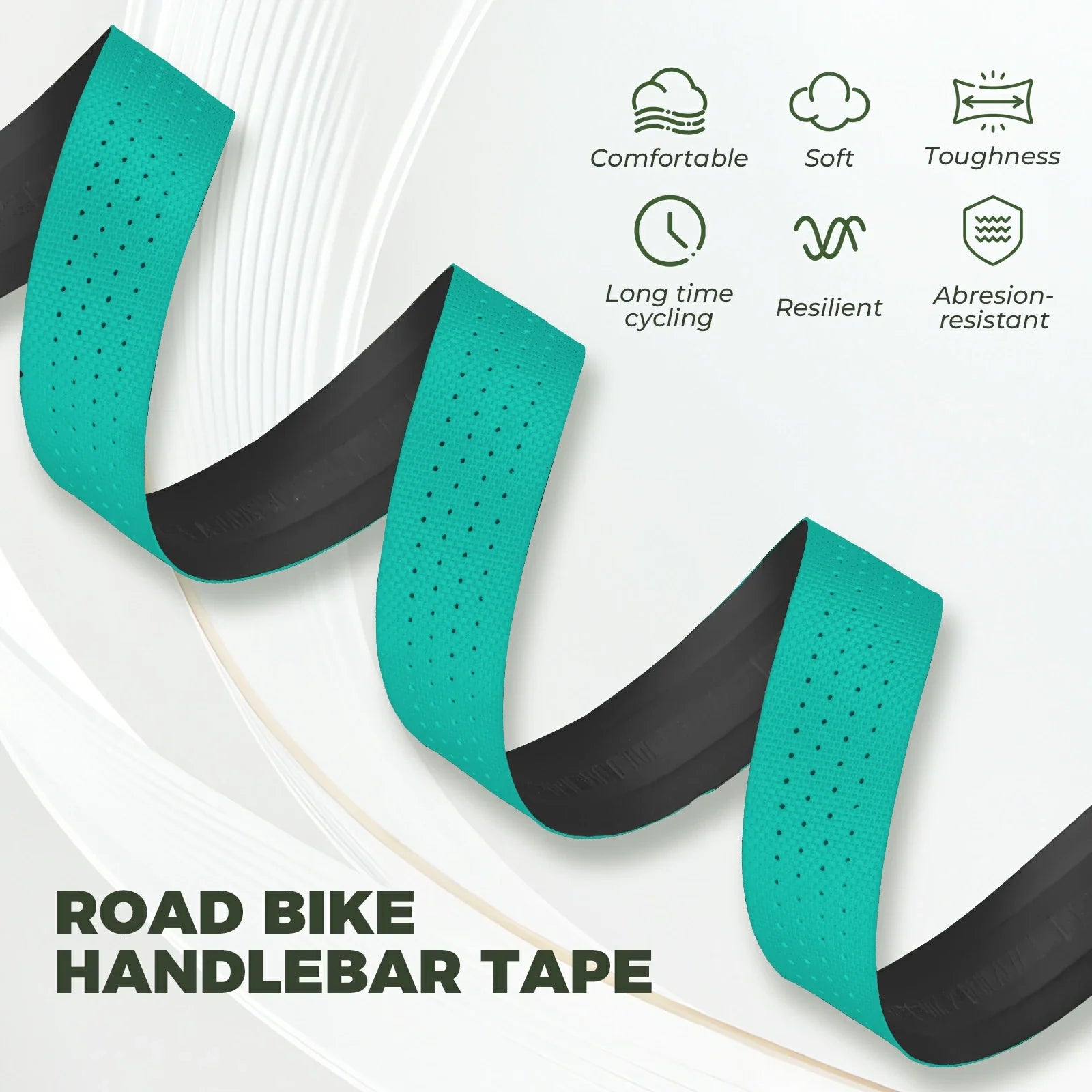 Extra long 220cm 3mm thick road bike handlebar tape for comfort and grip