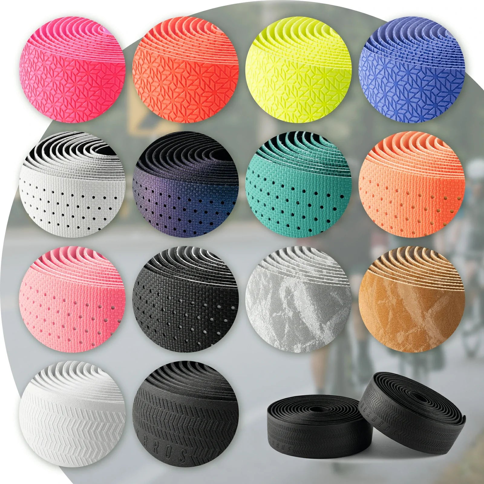 Extra long 220cm 3mm thick road bike handlebar tape for comfort and grip