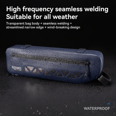 road to sky 100% waterproof bike frame bag model as-142 with secure storage 