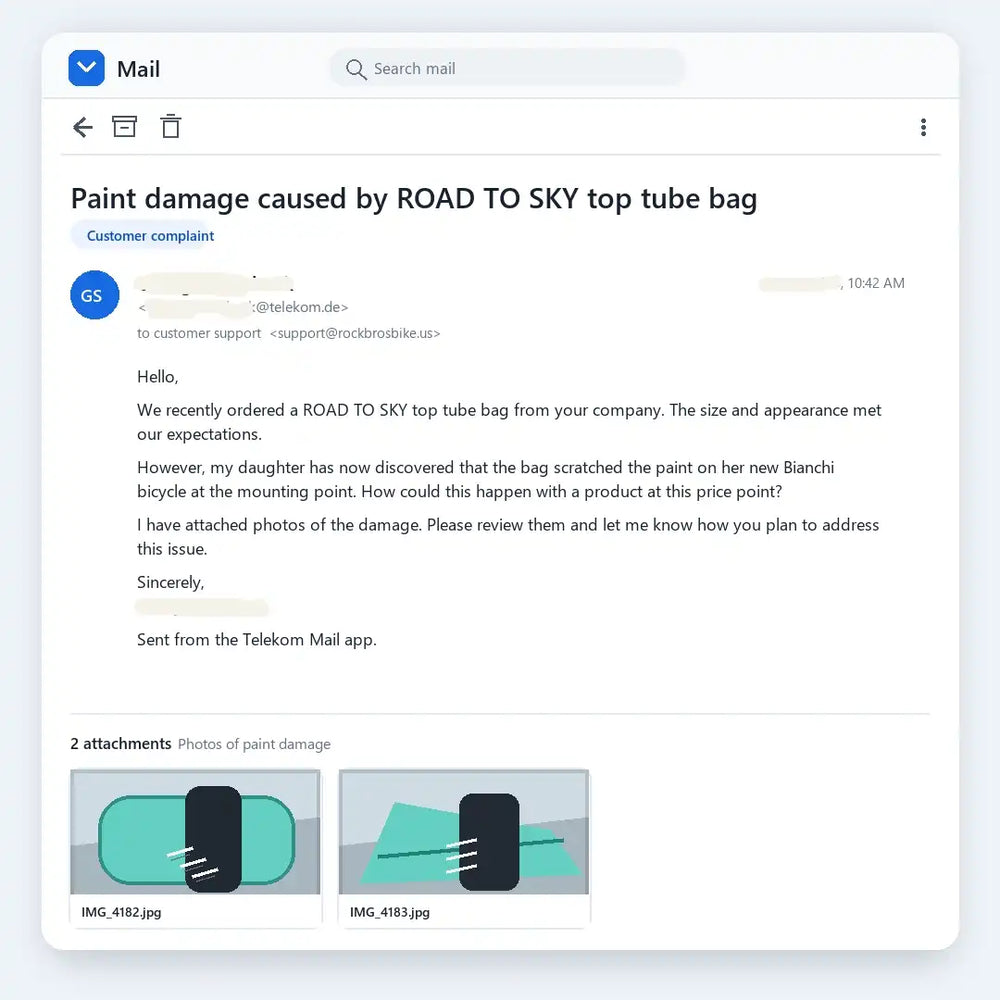 The rider’s feedback