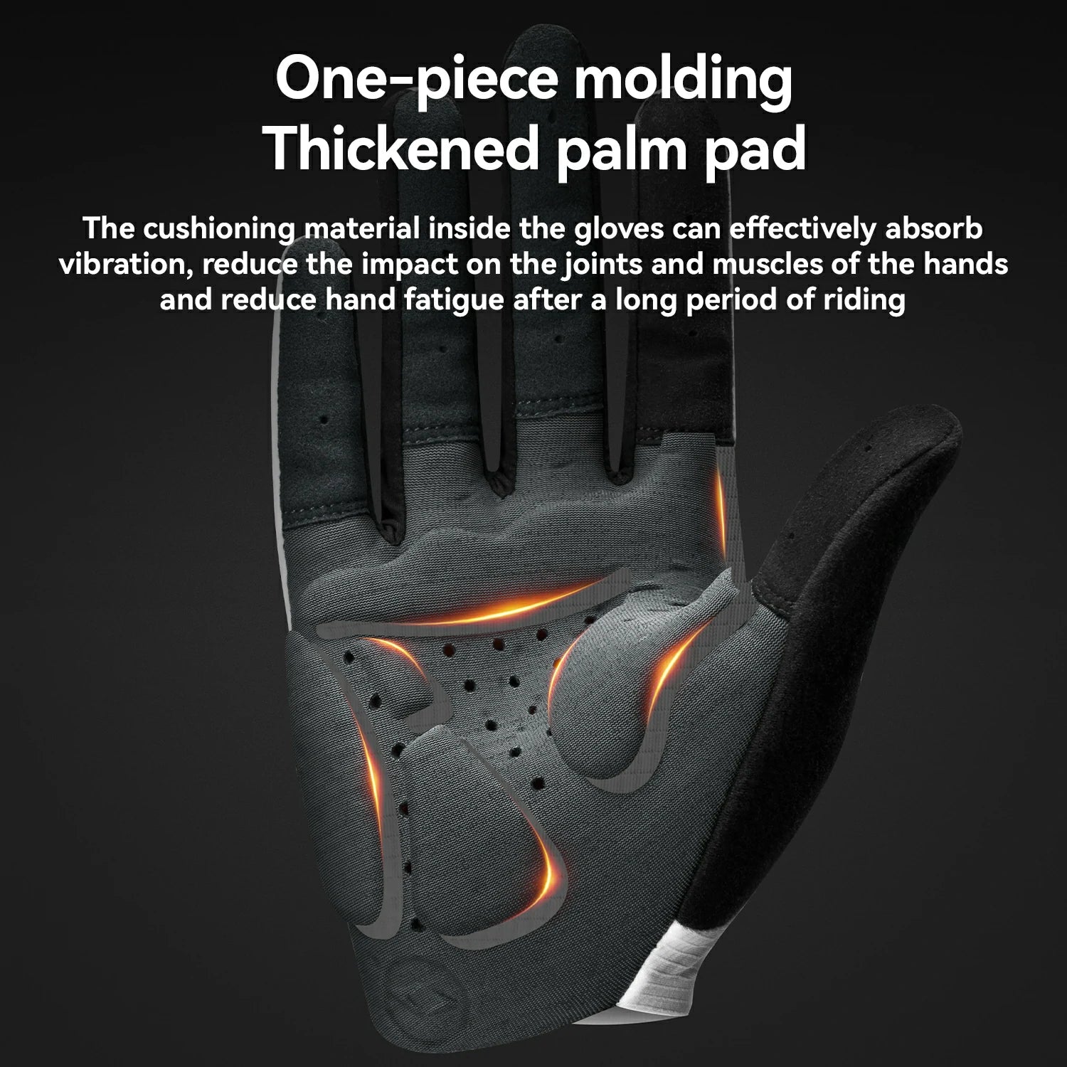 Road to Sky Long Finger Elastic Interface® Cycling Gel Padded Gloves