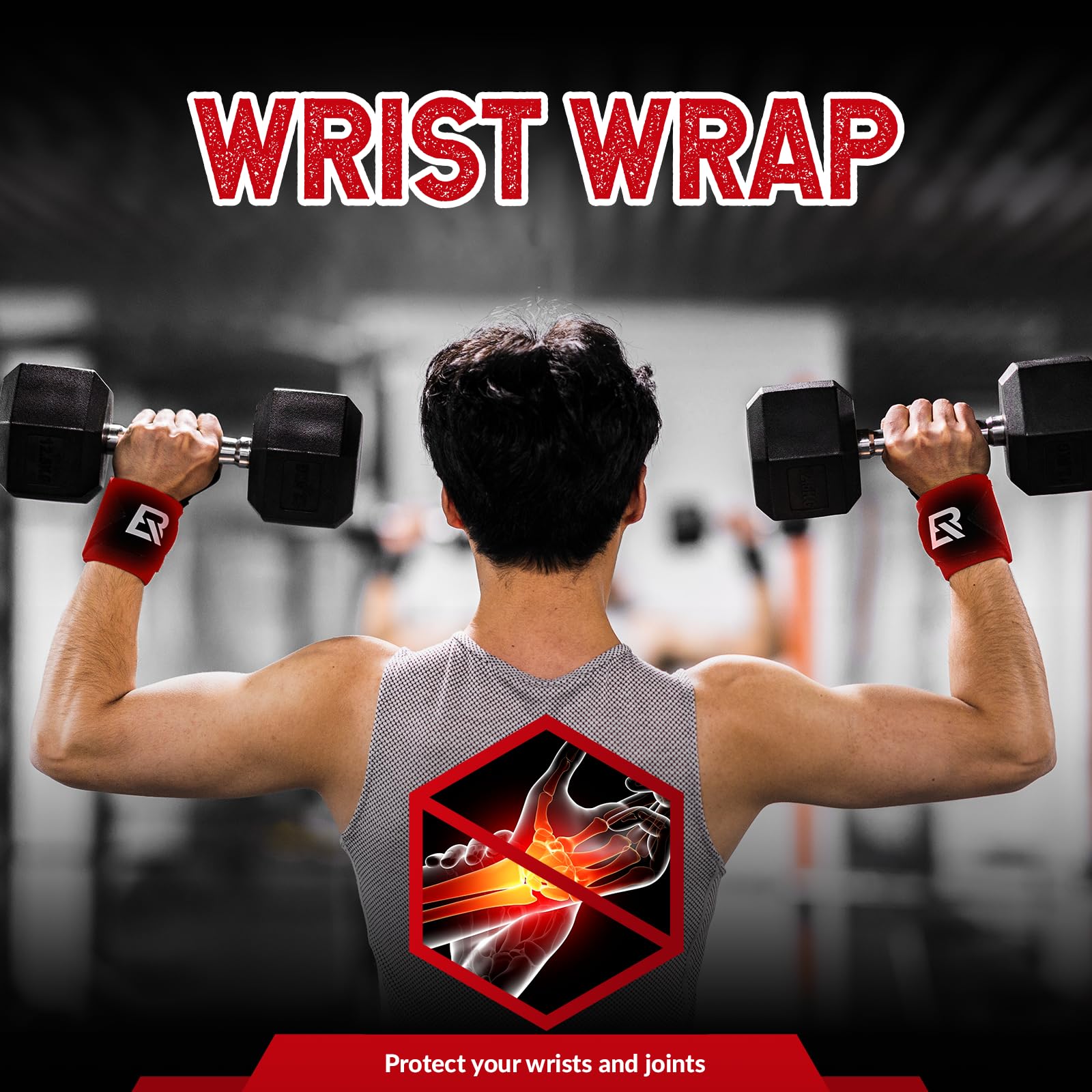 rockbros-22”-wrist-wraps-with-thumb-loop-premium-quality-for-weightlifting
