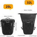 32l bike panniers waterproof#color_black
