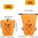 waterproof orange panniers 32l#color_orange