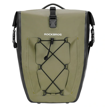 dark green rockbros 32l panniers#color_dark green 