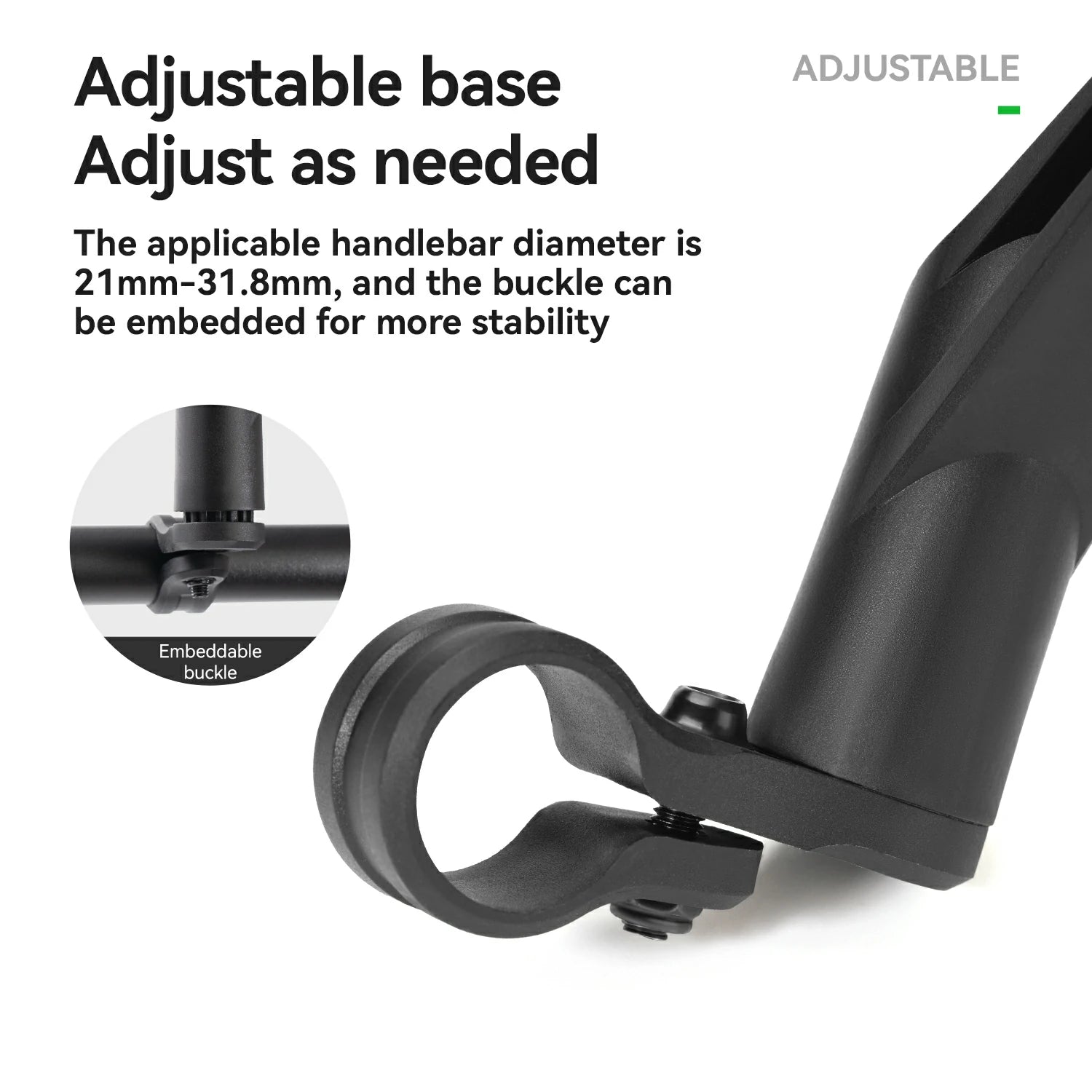 ROCKBROS Adjustable Handlebar Bike Rearview Mirror Mirror with Anti-Glare Glass