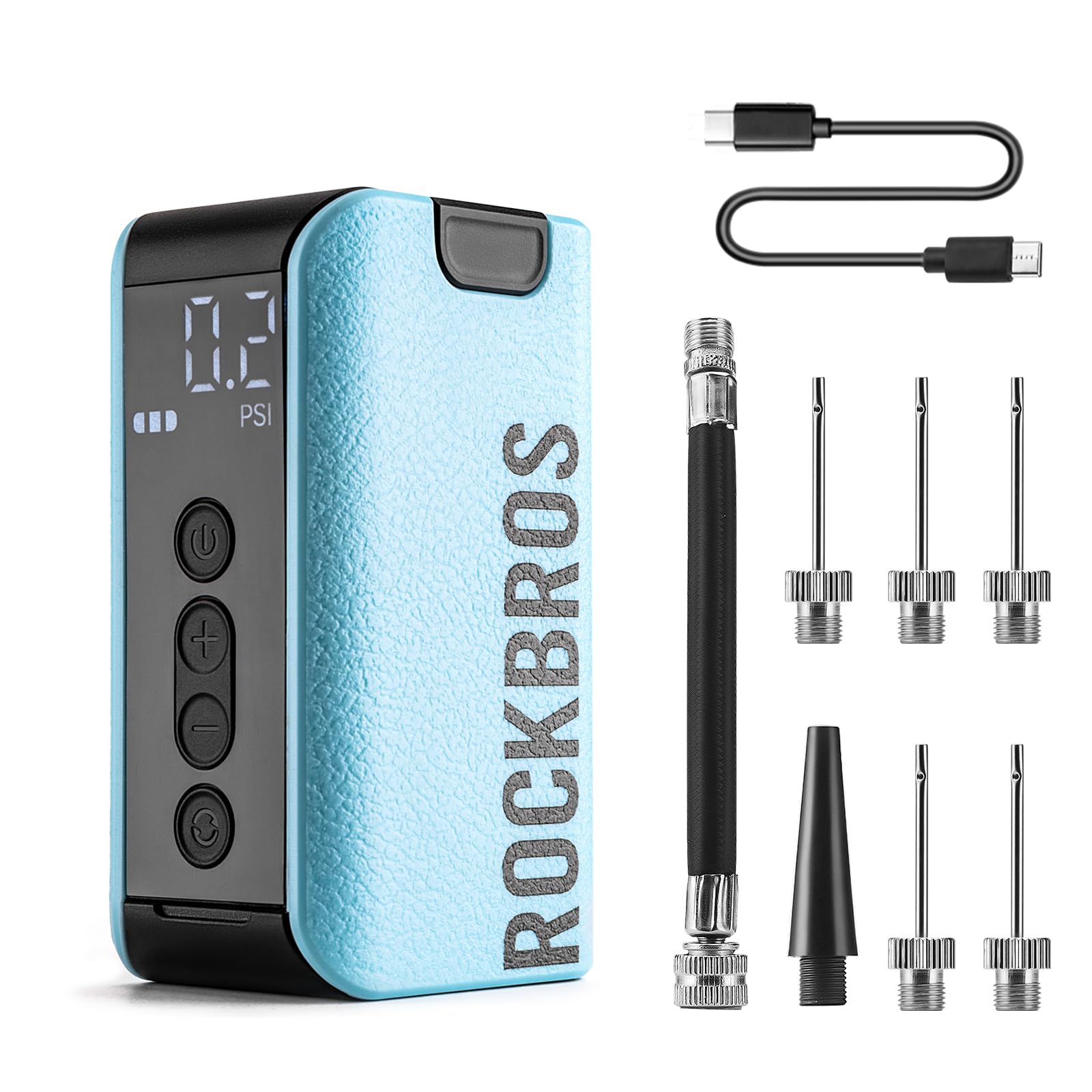 rockbros-as3-electric-smart-air-portable-fast-ball-pump-with-precise-pressure-gauge