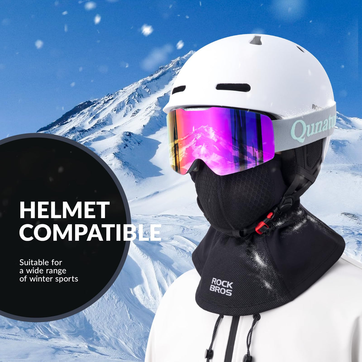 Masque de Ski ROCKBROS pour Homme Femme Enfant Anti-Buée Masque de Ski ROCKBROS pour Homme Femme Enfant Anti-Buée