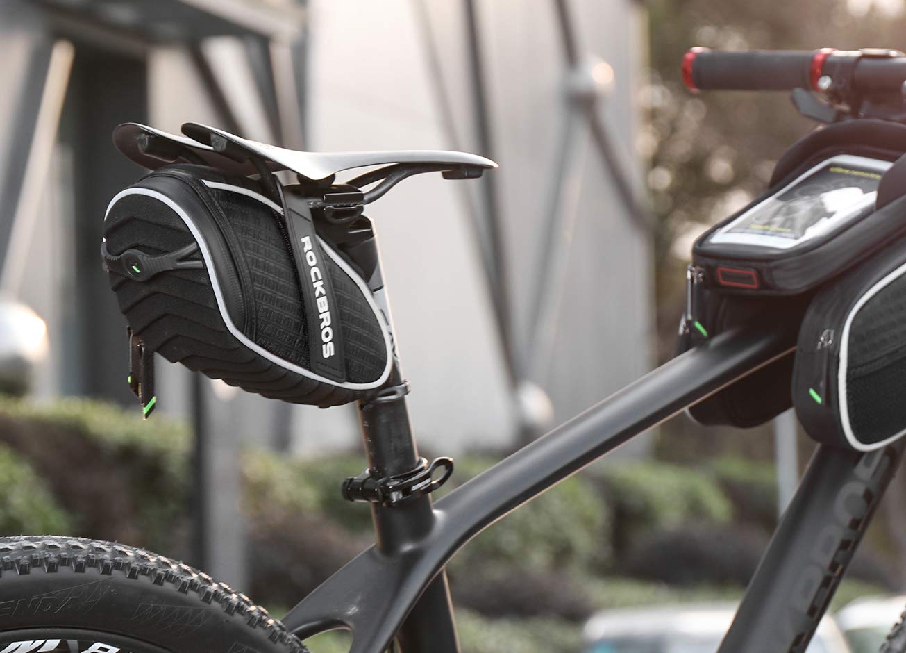 rockbros black bike saddle bag#color_black