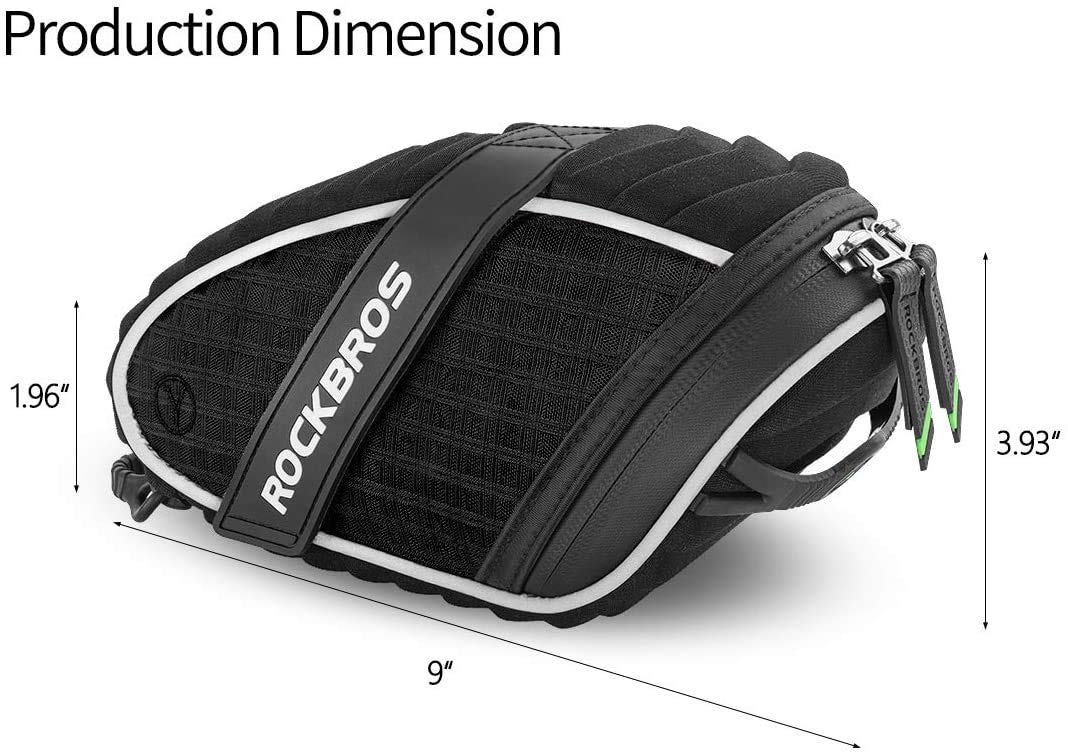 black under seat cycling bag#color_black