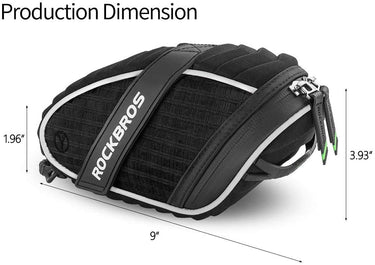 black under seat cycling bag#color_black