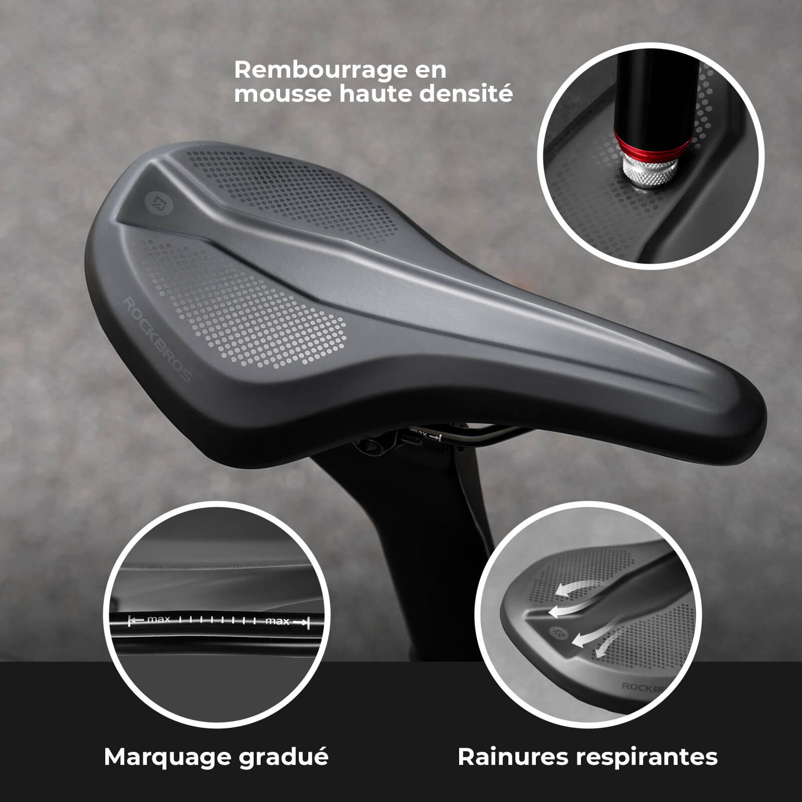 ROCKBROS Bike Saddle Comfortable