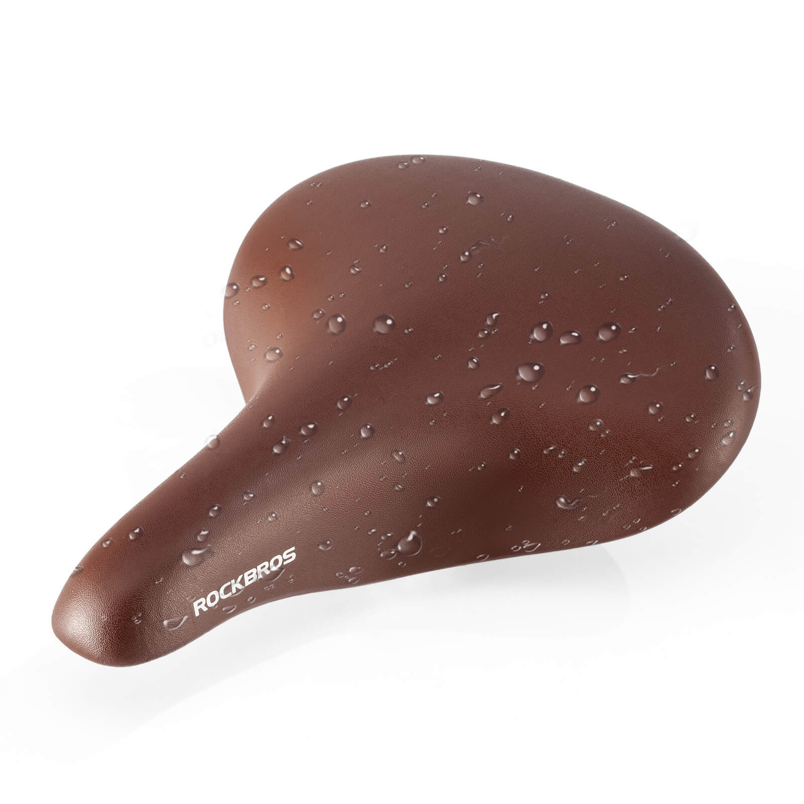 ROCKBROS retro style bike saddle featuring classic design with enhanced comfort and durability for vintage and city bikes.