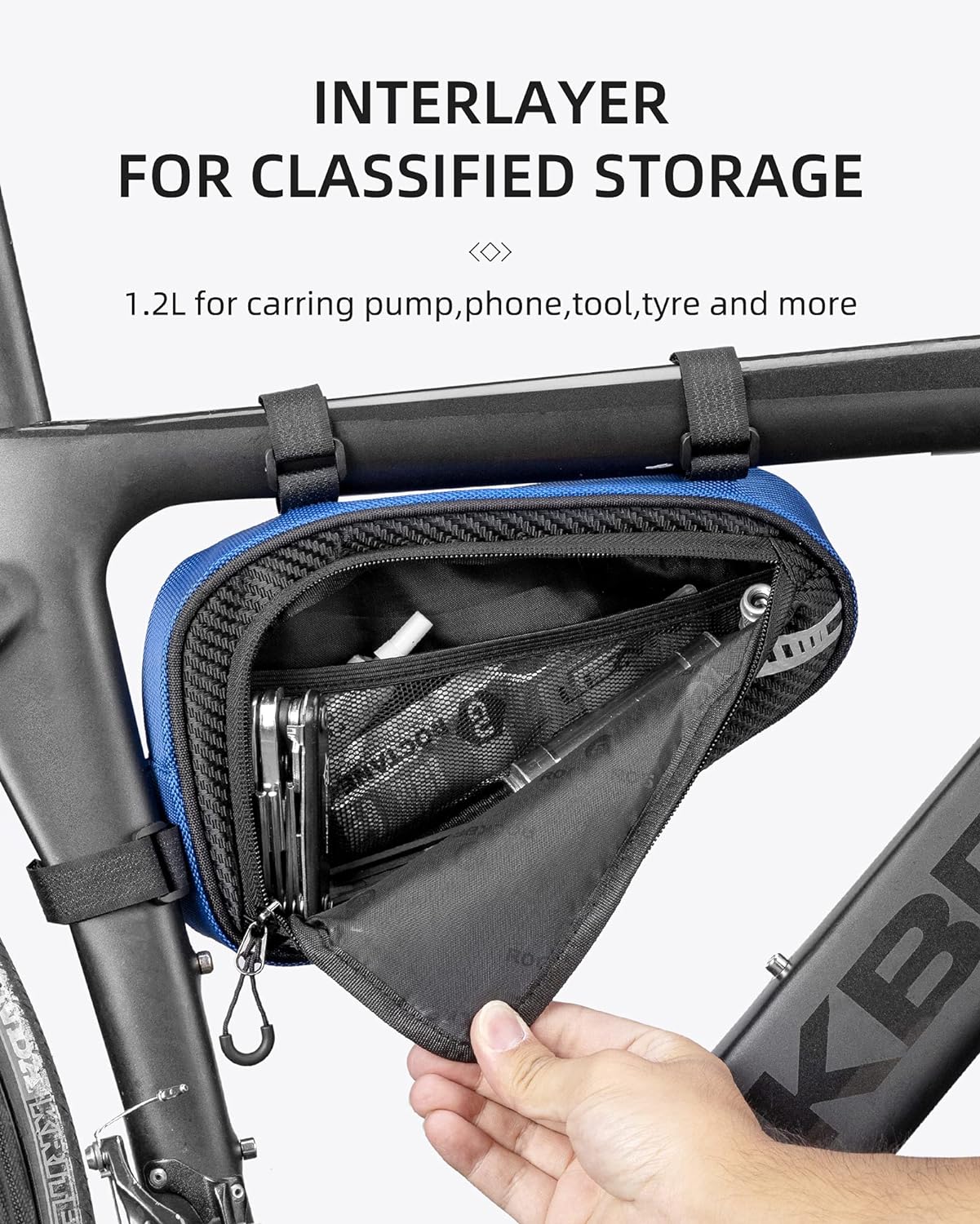rockbros blue frame bag#color_blue