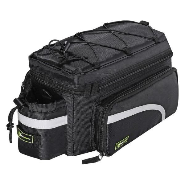 ROCKBROS Bicycle Rear Rack Bag – 13L Trunk Luggage Pannier, Waterproof, Black
