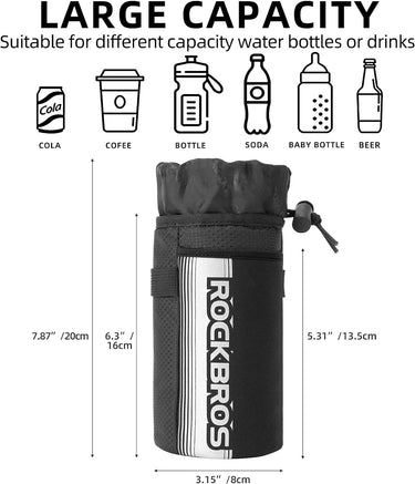 stem mounted water bottle bag