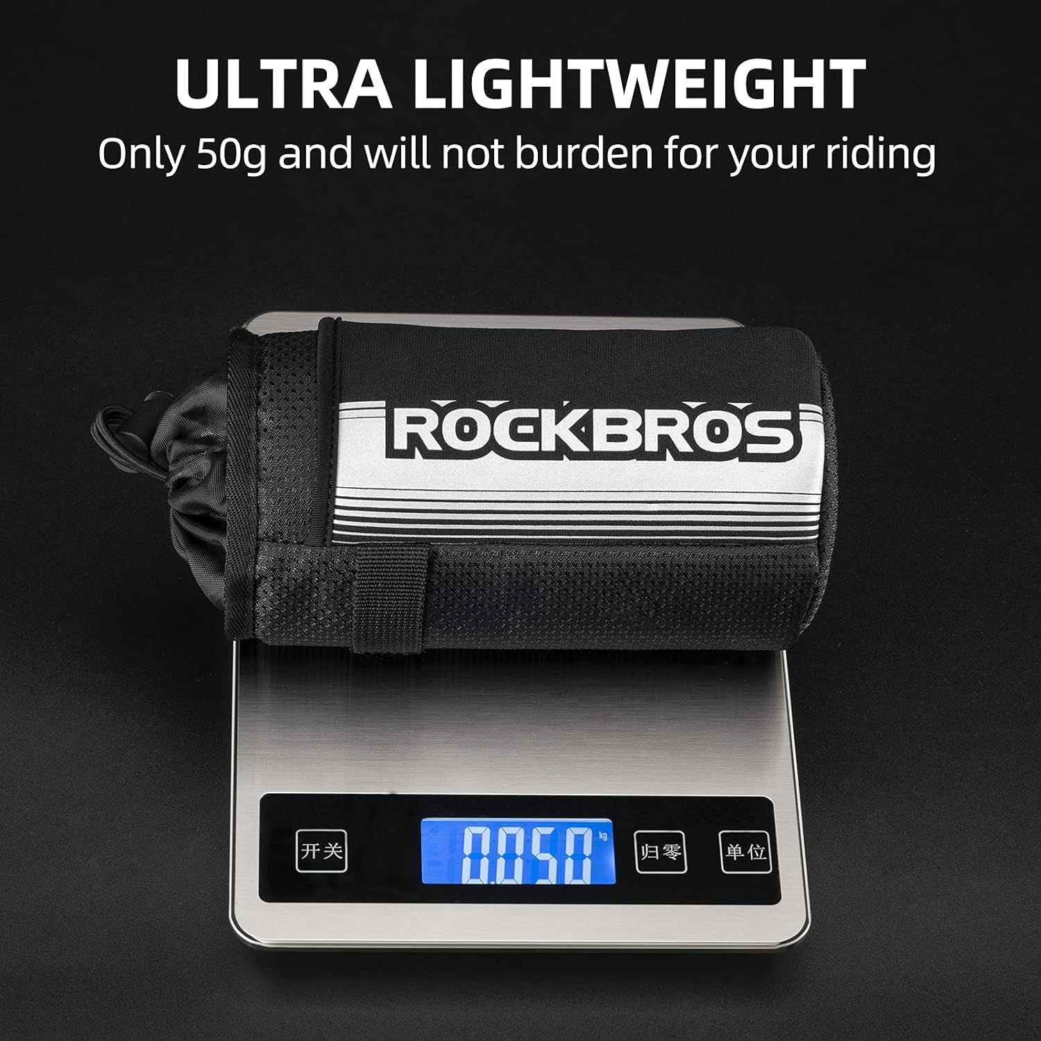 rockbros handlebar bottle bag