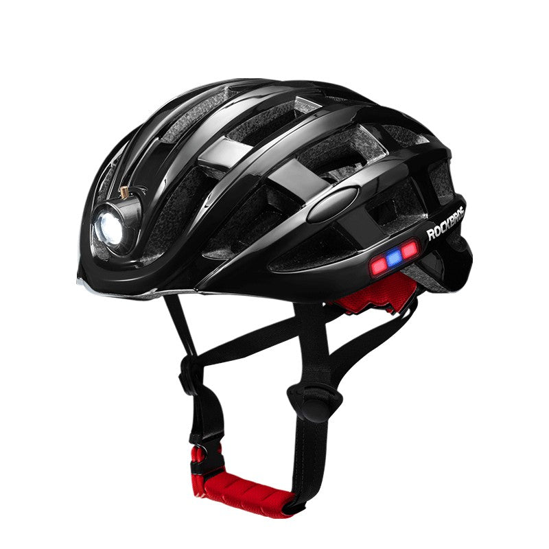 ROCKBROS Cycling Light Helmet 3Modes Bike Ultralight Helmet Electric USB, Black