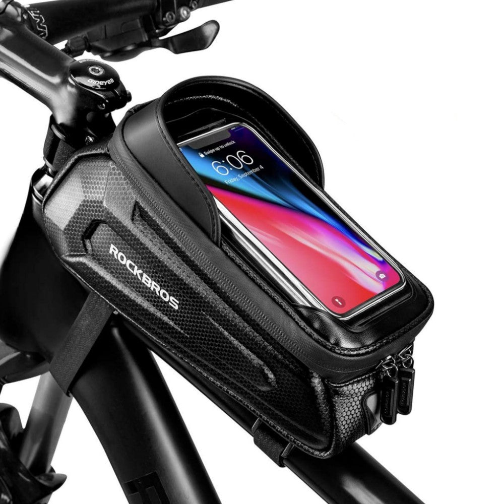 EVA Waterproof Bike Phone Frame Bag 6.8" Phones