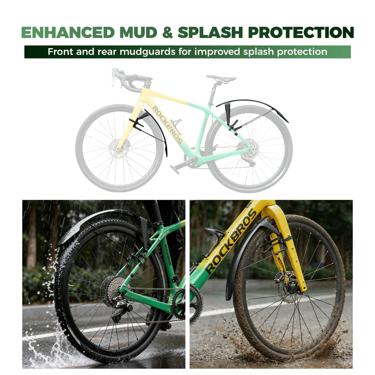 mudguard mountainbike Front Mudguard for Road, Grave & MTB Bikes |ROCKBROS