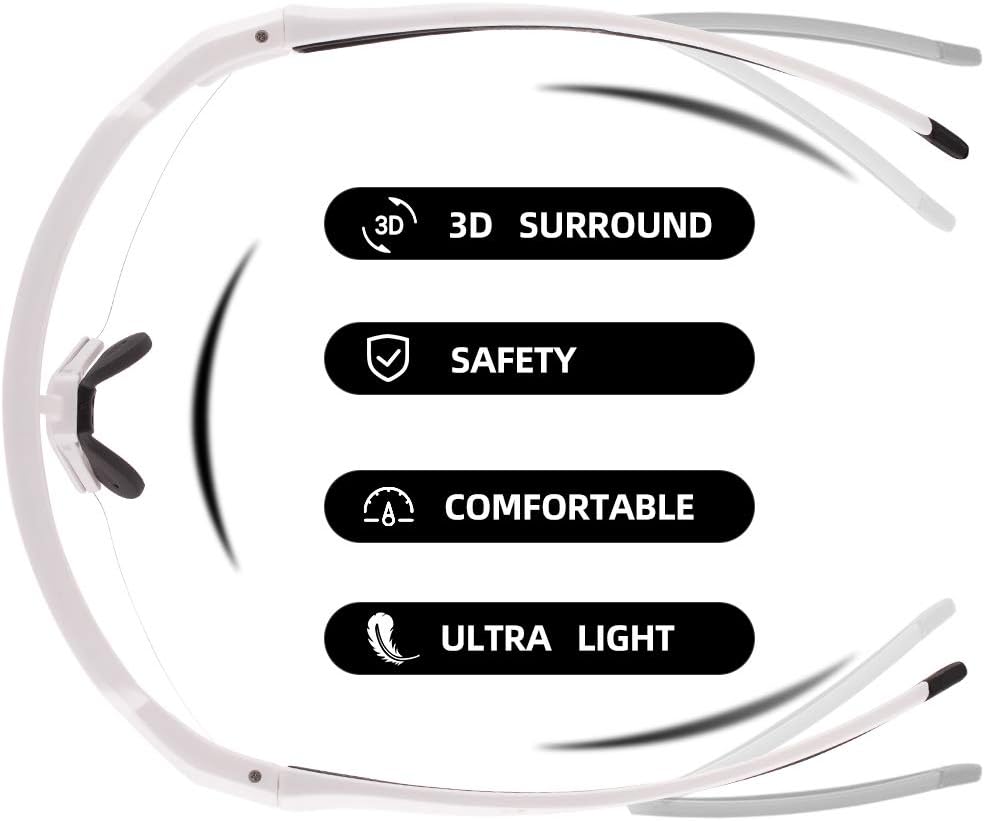 rockbros uv400 photochromic half frame sunglasses for outdoor use