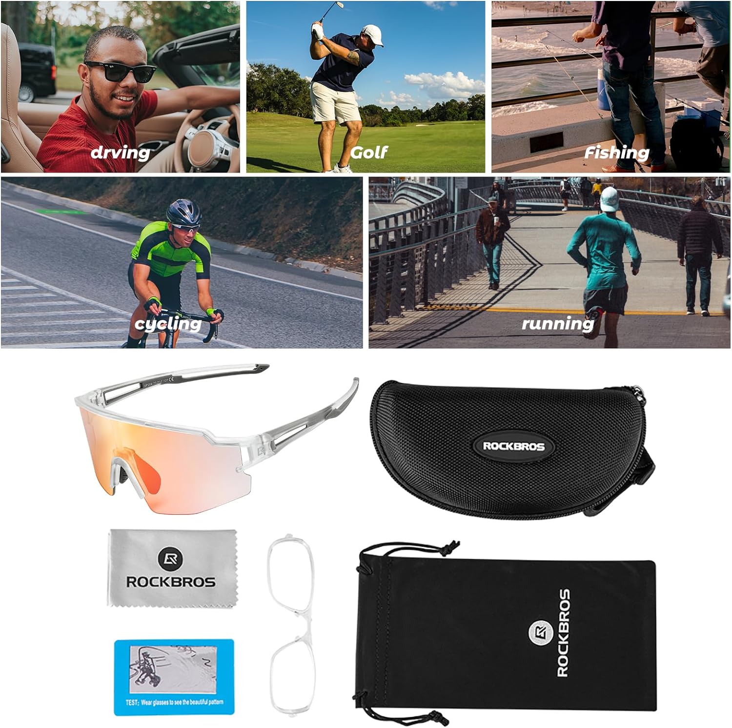 rockbros sunglasses for outdoor adventures#color_transparent