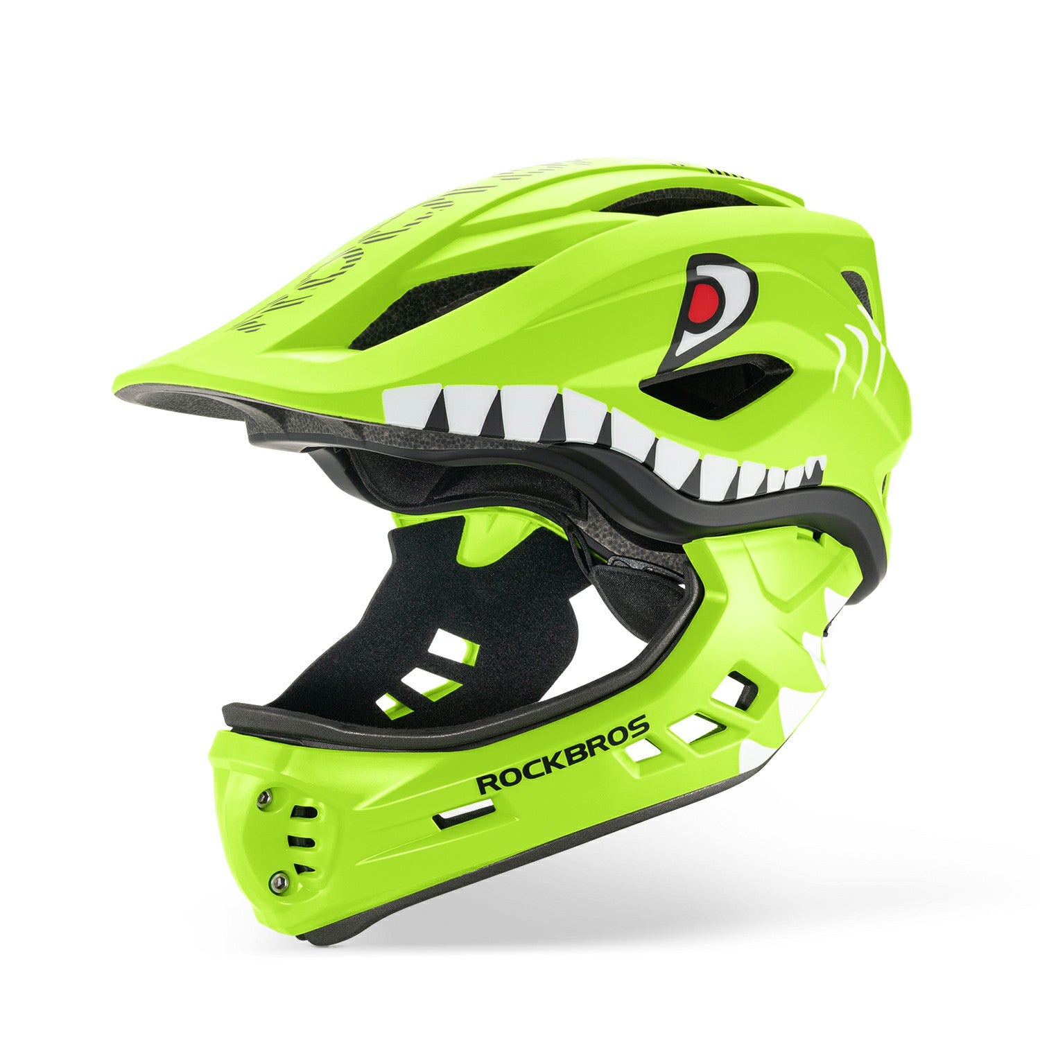youth cycling helmet with fashionable rockbros design#color_green