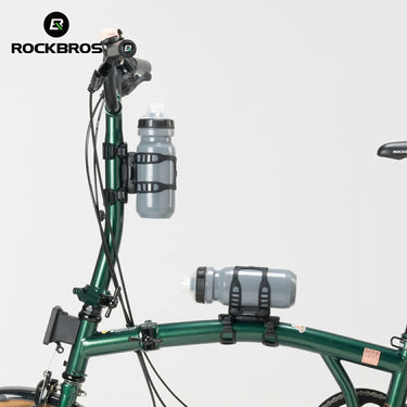 ROCKBROS magnetic strap-type bike water bottle cage, offering secure and quick access with an innovative magnetic attachment system.