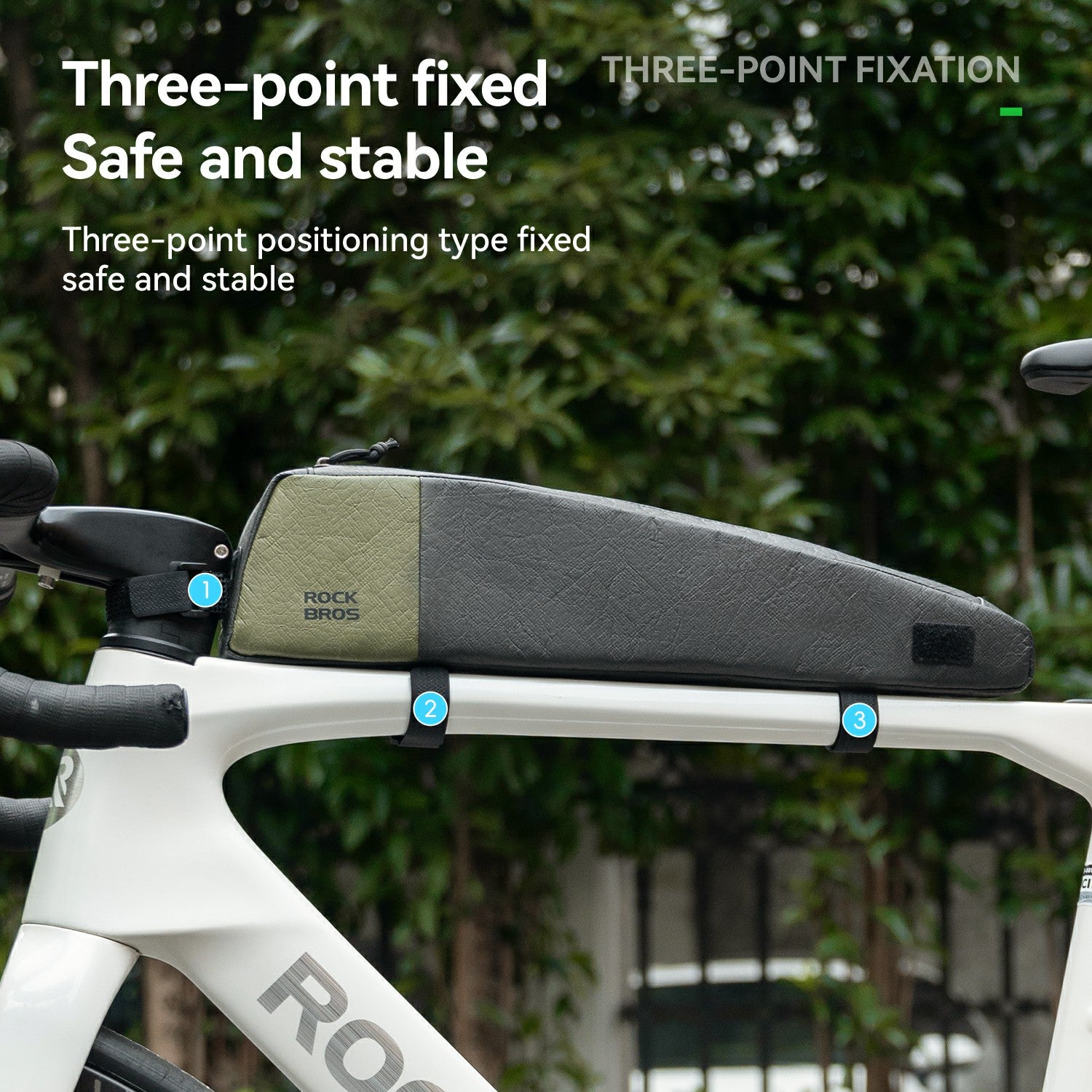 eco tyvek bicycle top tube bag for long rides