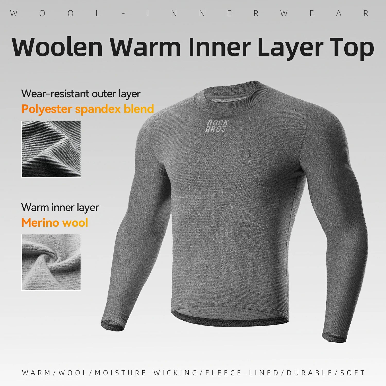 autumn winter cycling fleece top for men