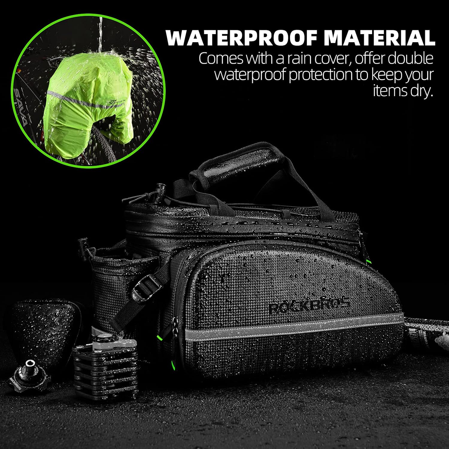 34l bike rear rack bag