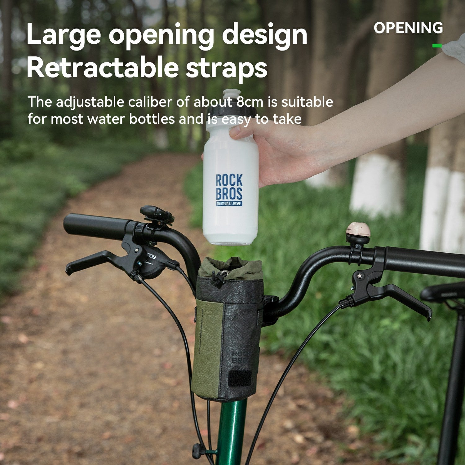 rockbros eco tyvek cycling rear bag