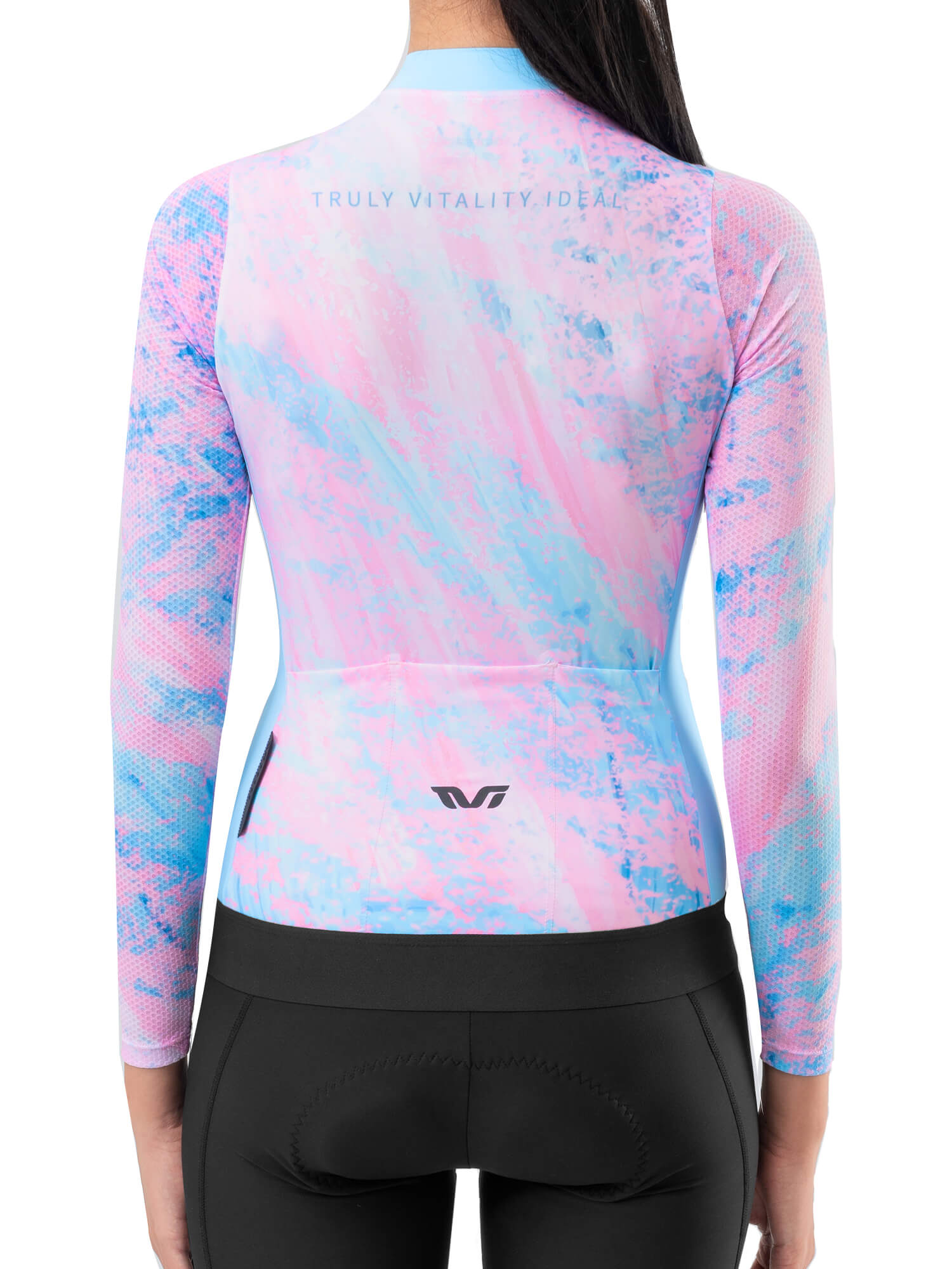 ROCKBROS Women's Sakura Mirage Long-Sleeve Cycling Jersey for Spring and Summer
